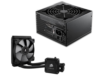 Cooler Master Elite V2 550W Power Supply with Corsair H60 liquid